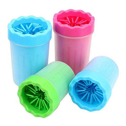 Pet Paw Cleaner Cup with Soft Silicone Bristles – Quick Wash for Muddy Paws (Medium, 1 Pc)