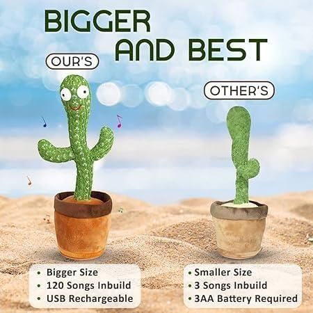 LED Musical Dancing and Mimicry Cactus Toy – Fun, Interactive and Adorable