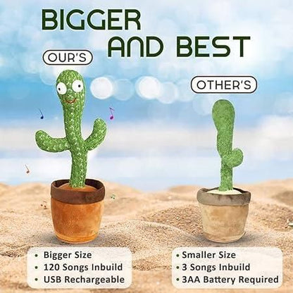 LED Musical Dancing and Mimicry Cactus Toy – Fun, Interactive and Adorable