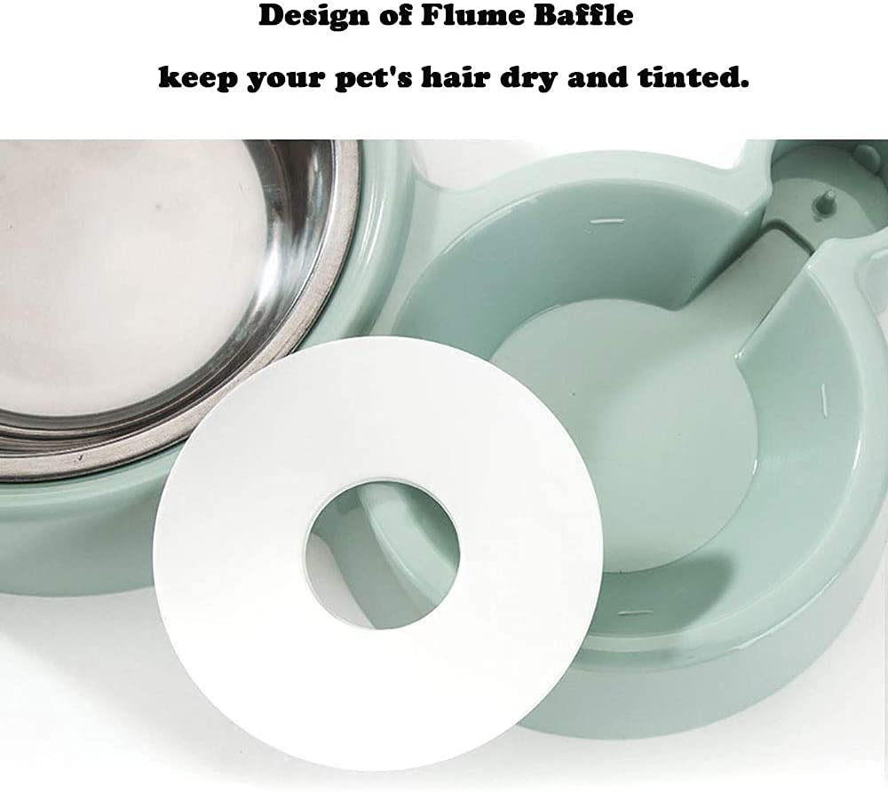 KanakMall Dual Pet Feeder: Automatic Water Dispenser and Stainless Steel Bowls