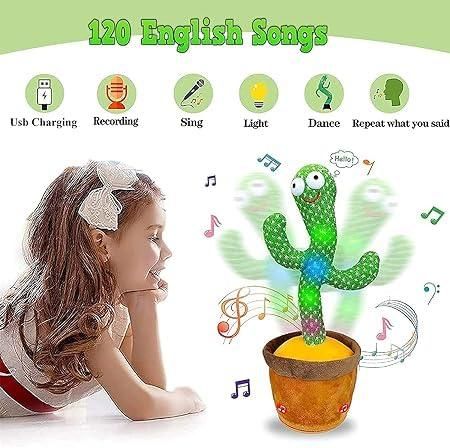 LED Musical Dancing and Mimicry Cactus Toy – Fun, Interactive and Adorable