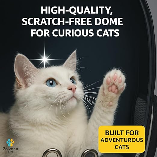 Astronaut Transparent Pet Carrier Backpack – Multicolour | Airline Approved and Breathable Travel Bag for Cats and&nbsp; Small Dogs