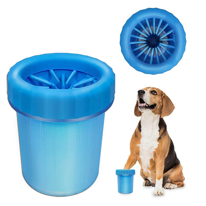 Pet Paw Cleaner Cup with Soft Silicone Bristles – Quick Wash for Muddy Paws (Medium, 1 Pc)