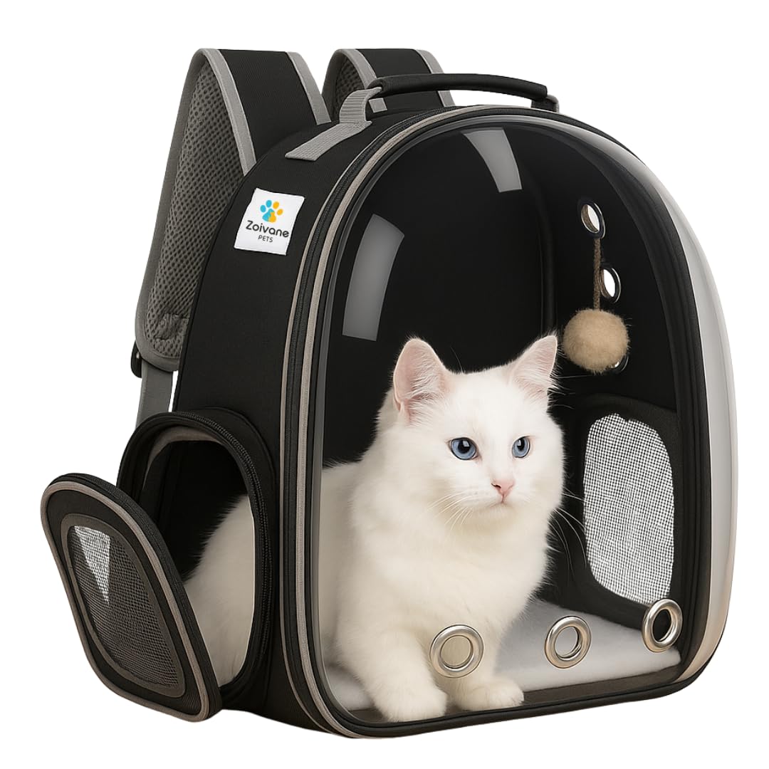 Astronaut Transparent Pet Carrier Backpack – Multicolour | Airline Approved and Breathable Travel Bag for Cats and&nbsp; Small Dogs