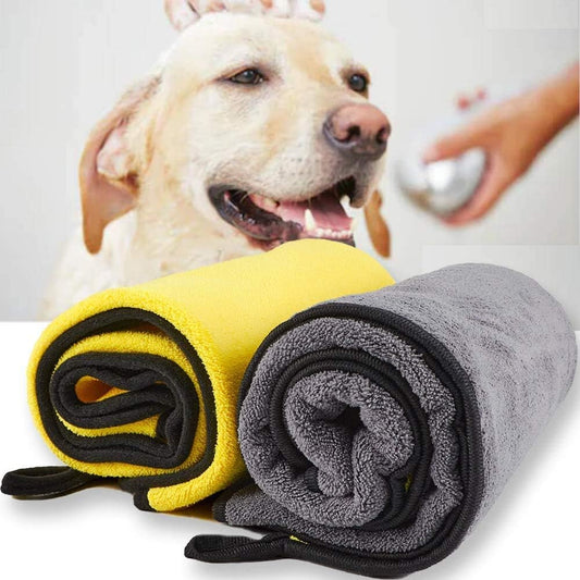 Super Absorbent Microfiber Pet Towel (Pack of 2) – Quick Dry, Soft and Durable
