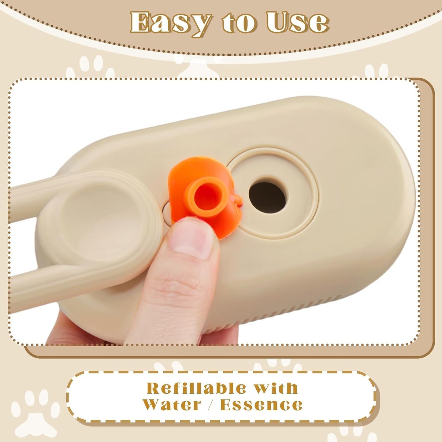 Steam Brush for Dogs and Cats – 3-in-1 Grooming, Cleaning and Shedding Solution