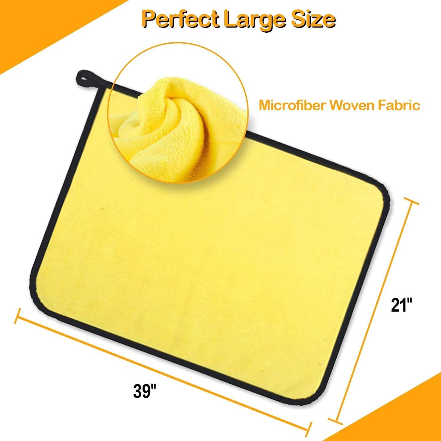 Super Absorbent Microfiber Pet Towel (Pack of 2) – Quick Dry, Soft and Durable