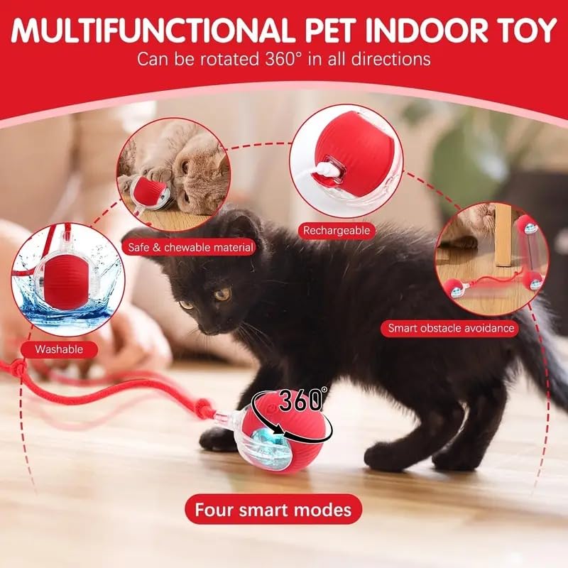 Cat Dancing Ball | Smart Automatic Rolling Pet Ball for Dogs and Cats