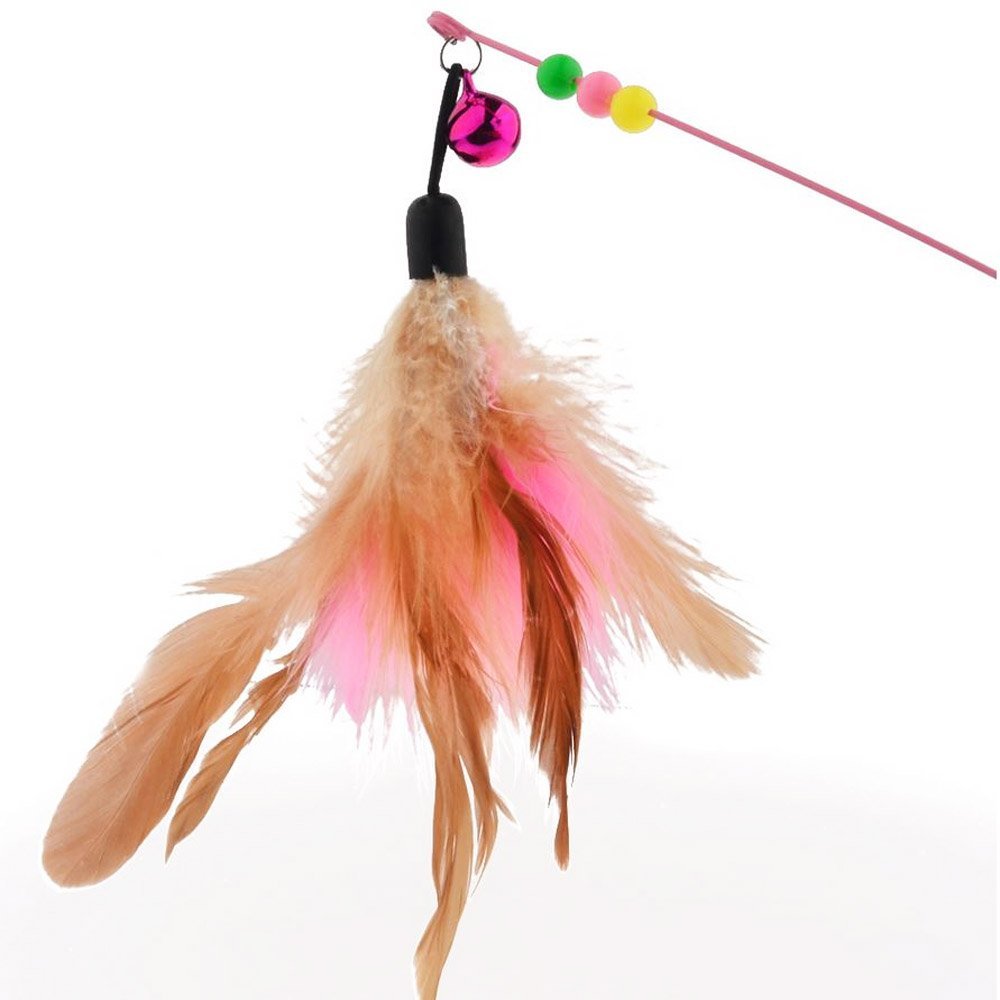 Teaser Cat Catcher Wand Cat Toy – Feather Bell Interactive Stick