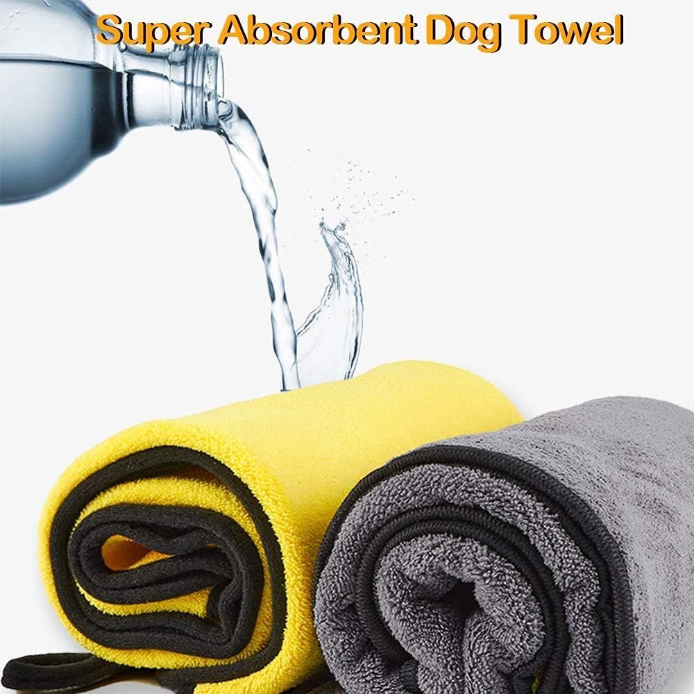 Super Absorbent Microfiber Pet Towel (Pack of 2) – Quick Dry, Soft and Durable