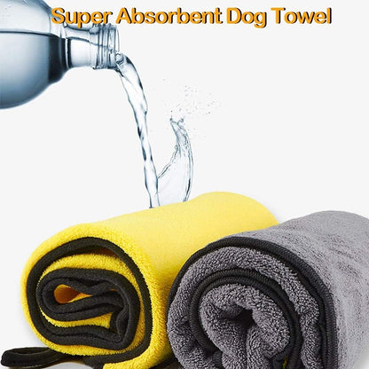 Super Absorbent Microfiber Pet Towel (Pack of 2) – Quick Dry, Soft and Durable