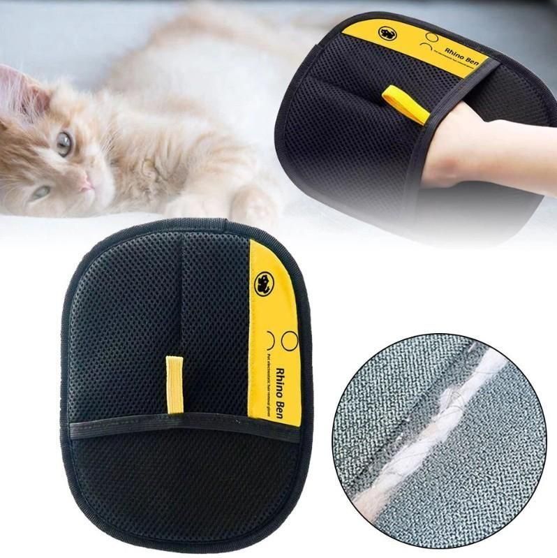 Reusable Pet Hair Removal Gloves – Grooming and Cleaning Tool for Dogs, Cats, Furniture and Clothing (Pack of 1, XL)