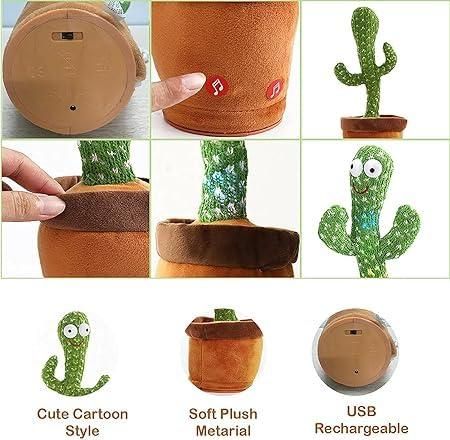 LED Musical Dancing and Mimicry Cactus Toy – Fun, Interactive and Adorable