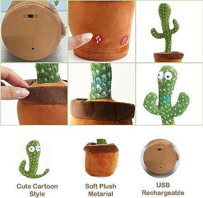LED Musical Dancing and Mimicry Cactus Toy – Fun, Interactive and Adorable