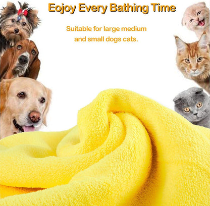 Super Absorbent Microfiber Pet Towel (Pack of 2) – Quick Dry, Soft and Durable