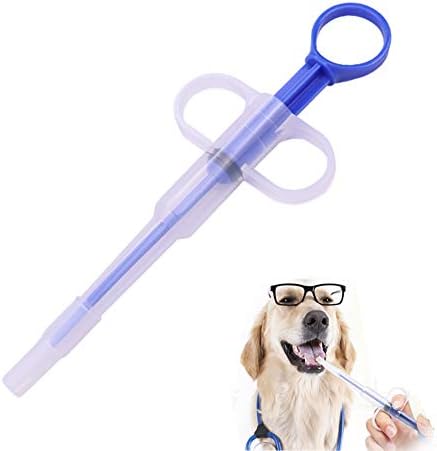 Pet Pill Dispenser with Silicone Tip (Blue) – Safe and Reusable