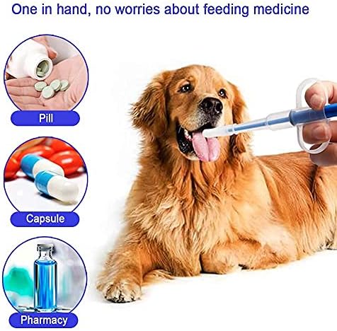 Pet Pill Dispenser with Silicone Tip (Blue) – Safe and Reusable