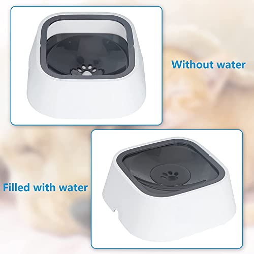 No-Spill Pet Water Bowl | Slow Water Feeder with Floating Disk | Splash-Proof Travel Bowl for Dogs and Cats – 1.5L