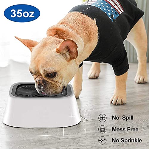 No-Spill Pet Water Bowl | Slow Water Feeder with Floating Disk | Splash-Proof Travel Bowl for Dogs and Cats – 1.5L